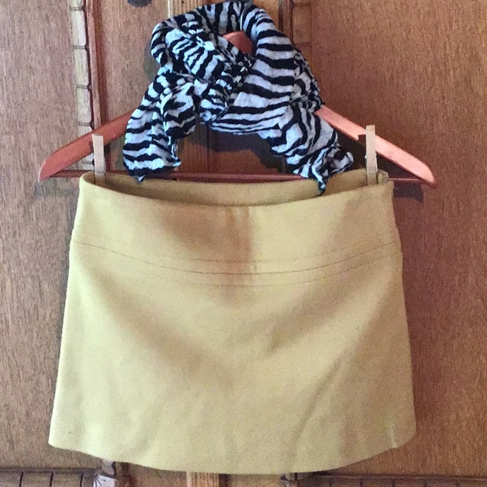 Theory Wool Blend Mini Skirt Size 0